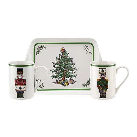 Pimpernel Christmas Tree Mug And Tray Set Nutcracker