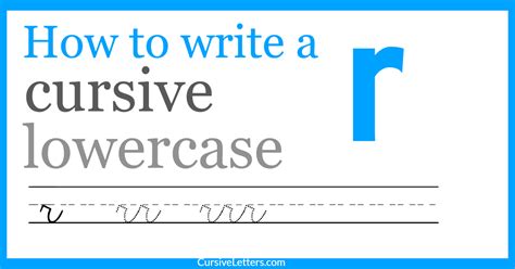 How to Write Cursive R 的图像结果