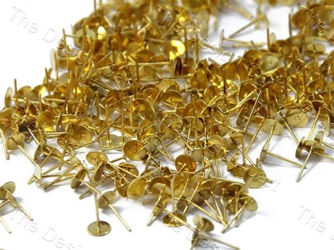 Golden Base Earring Posts