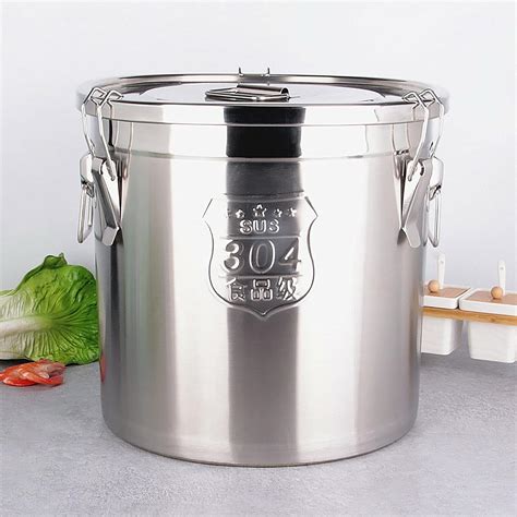 Amazon.com: CNCEST Stainless Steel Airtight Canister for Kitchen, Rice ...