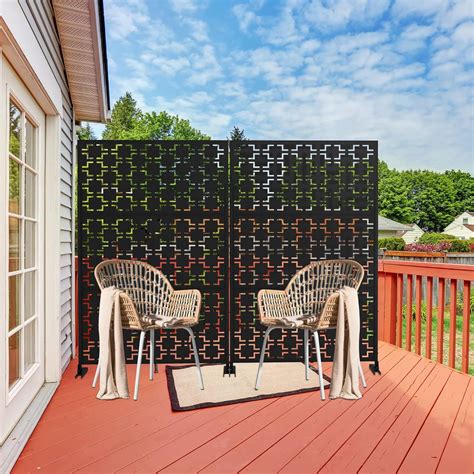Buy Elevens Outdoor Decorative Privacy Screens and Panels, Freestanding ...