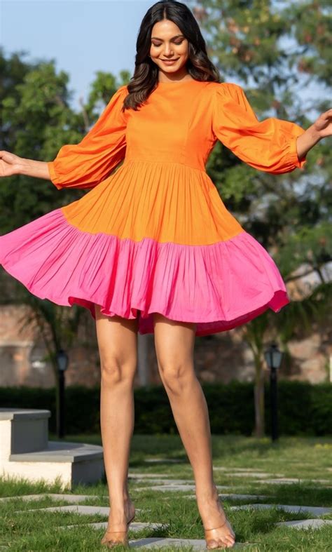 Color Block Mini Dress – House Of Jamoti