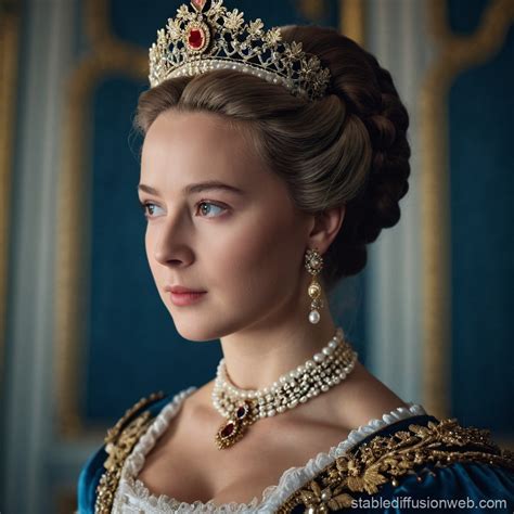 Catherine the Great Young Adult Royal Portrait | Stable Diffusion Online