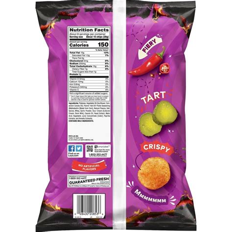 Lay's Flamin' Hot Dill Pickle Flavored Potato Chips, 7.75 oz Bag LIMITED