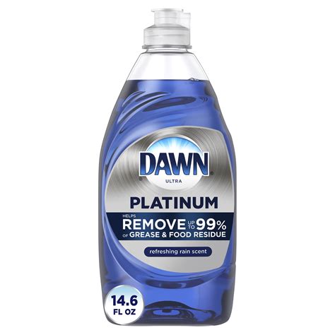 Dawn Platinum Dishwashing Liquid Dish Soap, Refreshing Rain, 14.6 fl oz ...