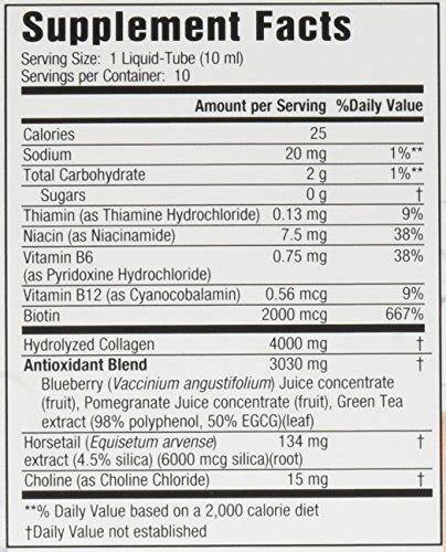 Colageno Liquido Hidrolizado Con Vitamina Biotin | Ubuy India