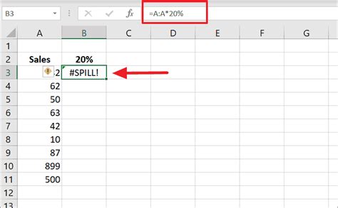 Textsplit Returns Spill Error Message 的图像结果