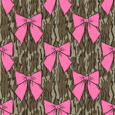 Camo Pink Bow Seamless Pattern. Digital Download Only. Png File - Etsy ...