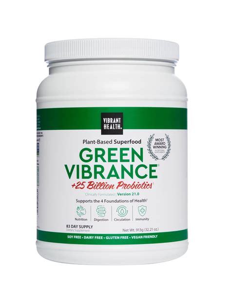 Vibrant Health-Green Vibrance Powder -83 Servings – Healthlandcenter