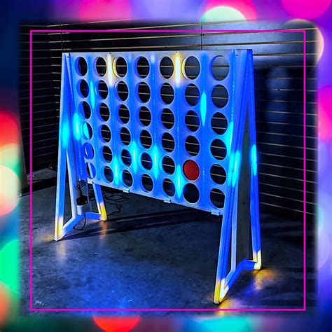 GIANT LED Connect Four Rental - Fantasy World Entertainment