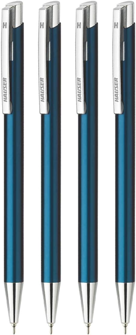 Hauser Aurus Metal Ball Pen Box Pack | Retractable Mechanism With ...