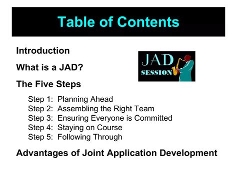 5 Steps To Effective Jad Sessions | PPT