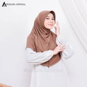 Jual Jilbab Instan Hamidah Bergo Sport Menutupi Dada Bahan Jersey ...