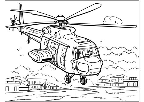 Army Helicopter Coloring Pages [2025]