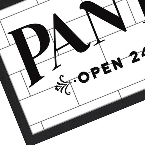 Pantry Faux Tile Wall Decor, 24x12