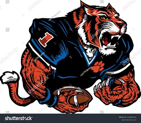 Tiger Football Mascot