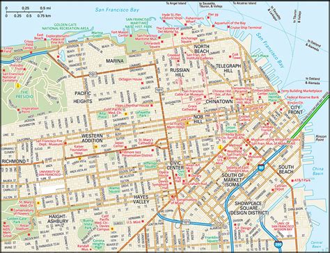 San Francisco City Map Printable
