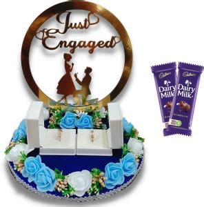 Unique Palette Just Engaged Ring Ceremony Wedding Ring Platter ...