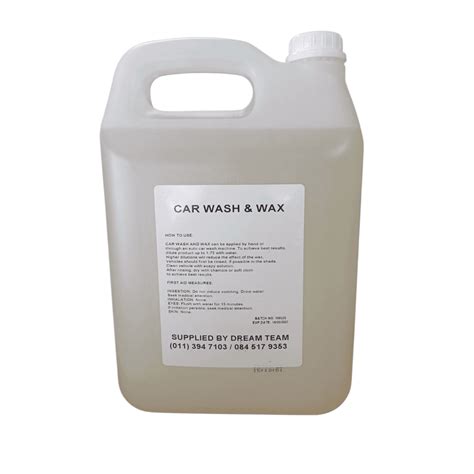 5L Car Shampoo – Wash & Wax