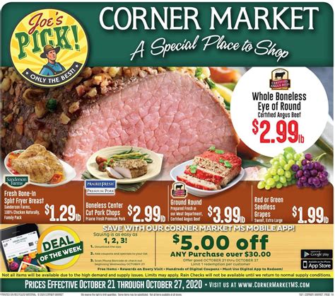 Corner Market Ad Circular - 10/21 - 10/27/2020 | Rabato