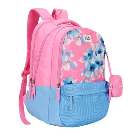 Buy Genie Daisy Laptop and Raincover Backpack - Pink at Amazon.in