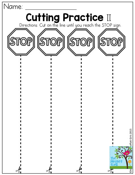 Free Printable Practice Cutting Worksheets - Printable Yearly Calendar