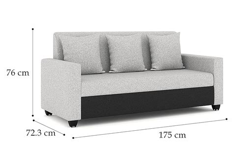 Westido Solitaire Fabric 3 + 1 + 1 Sofa Set (Black, Diy(Do-It-Yourself ...