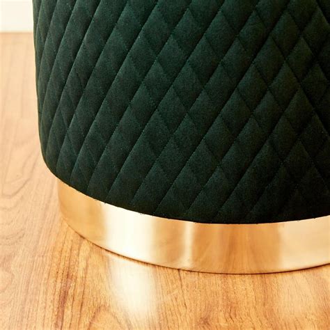 Buy Monarch Fabric Ottoman - Green from Home Centre at just INR 3999.0