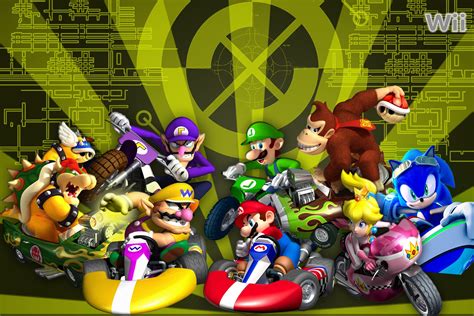 Mario Kart Wii HD: Epic Race Showdown Wallpaper by linkintek06
