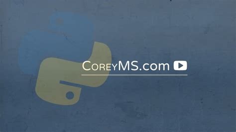 Image result for YouTube Corey Schafer Python