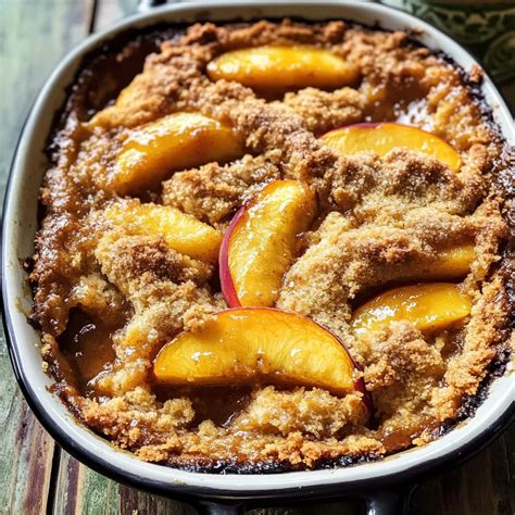Old School Easy Brown Sugar Peach Cobbler