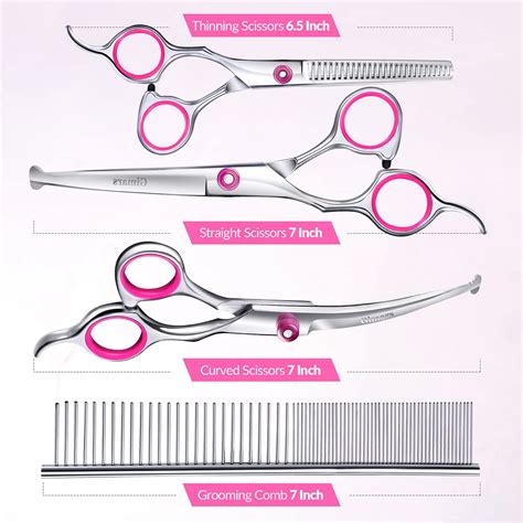 Snapklik.com : Gimars Dog Grooming Scissors Kit Professional 4CR