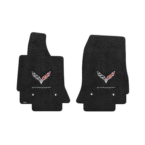 LLOYD MATS LUXE FLOOR MATS 2014 to 2019 Corvette C7 Silver Logos ...