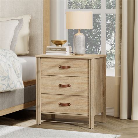 Lark Manor™ Ashae 3 Drawer oak End table | Wayfair