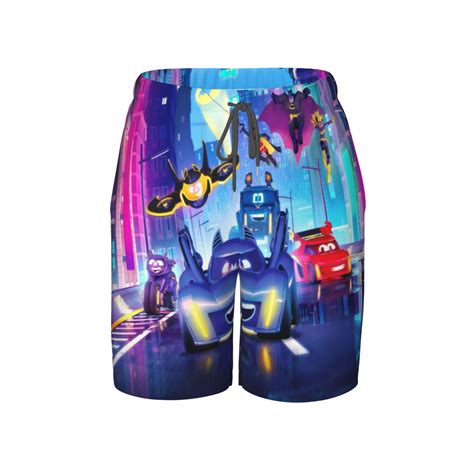 Boys Batwheel Swim Trunks Mesh Liner Swim Shorts Quick Dry Bathing Suit ...