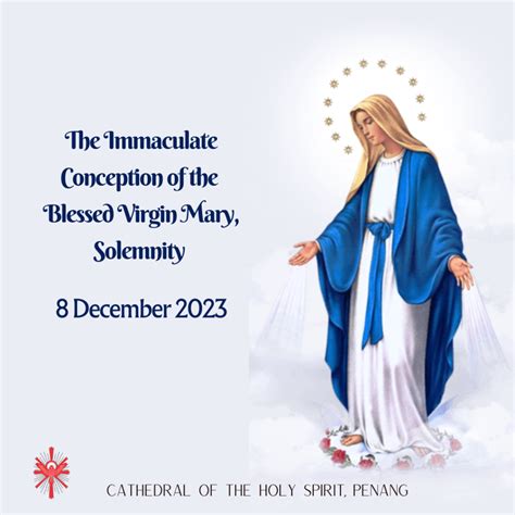 Feast of the Solemnity of the Immaculate Conception of Mary | 08 ...