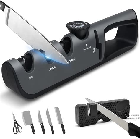 Amazon.com: BOCHION Kitchen Knife Sharpener, 4-in-1 Professional ...