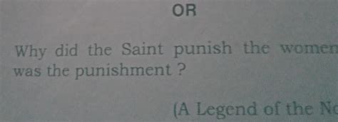 Why was the woman punished by saint peter - Brainly.in