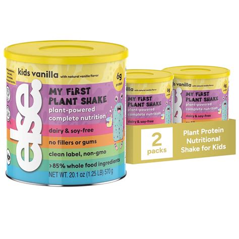 Else Nutrition Plant-Based Kids Protein Powder, Vanilla Flavor, Ages 2 ...