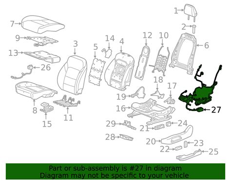 GM Power Seat Wiring Harness - Seat Motor Connection - Part #84874985 | AutoNation Parts