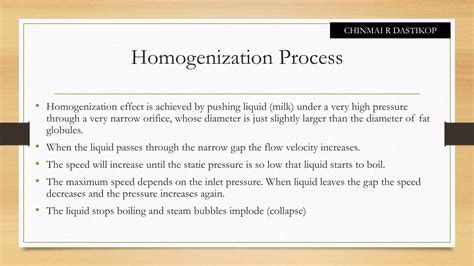 Homogenization of Milk | PPTX