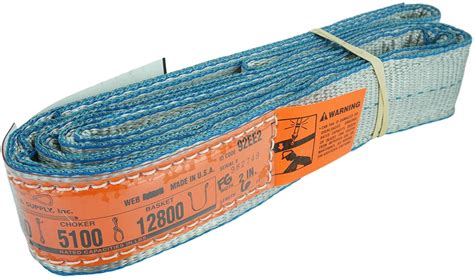 DD Sling (USA Made). 2" x 8', Flo Guard 2 Ply, Polyester Lifting Slings ...