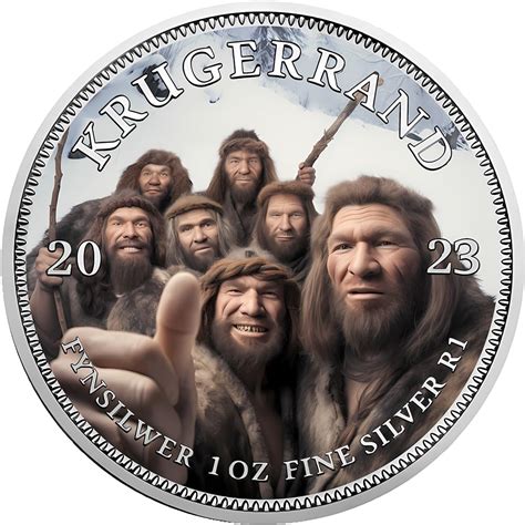 Buy Neanderthals Selfies From History Krugerrand 1 Oz Silver Coin 1 ...