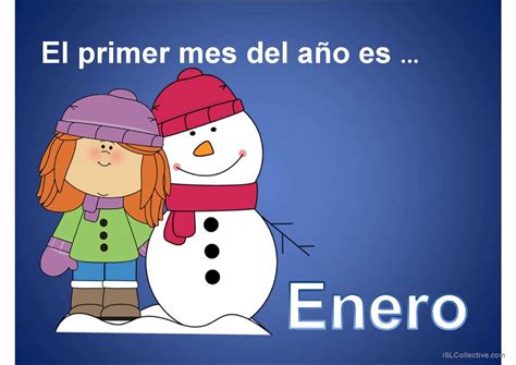 LOS MESES DEL AÑO: English ESL powerpoints