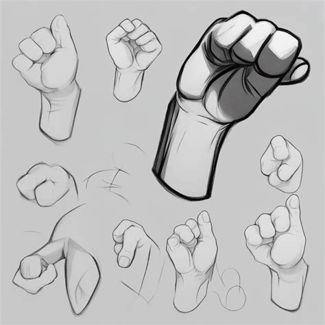 How to draw fist - Trying drawing
