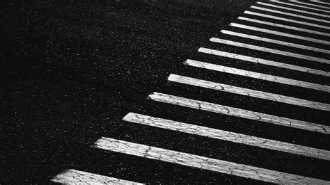 Download wallpaper 1600x900 asphalt, pavement, marking, stripes, black ...