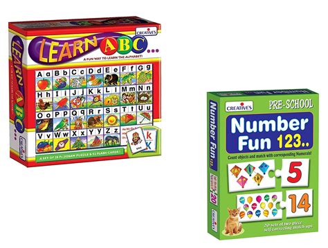 Creative's Learn Abc & Number Fun 123 Combo Pack | Colorful Letter ...