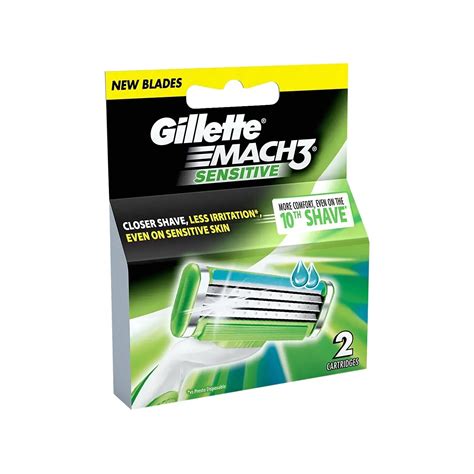 Gillette Mach3 Shaving Cartridge 3 Blades 2 pcs