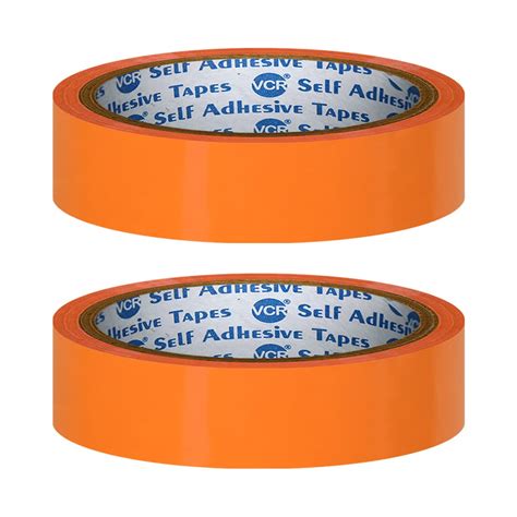 VCR Orange Color Tape - 50 Meters in Length - 24mm / 1" Width - 02 ...