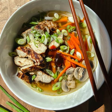 Grilled Chicken Noodle Soup - Daddio's Kitchen
